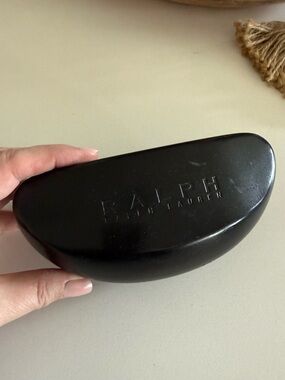 Ralph Lauren Black Embossed Sunglasses Case